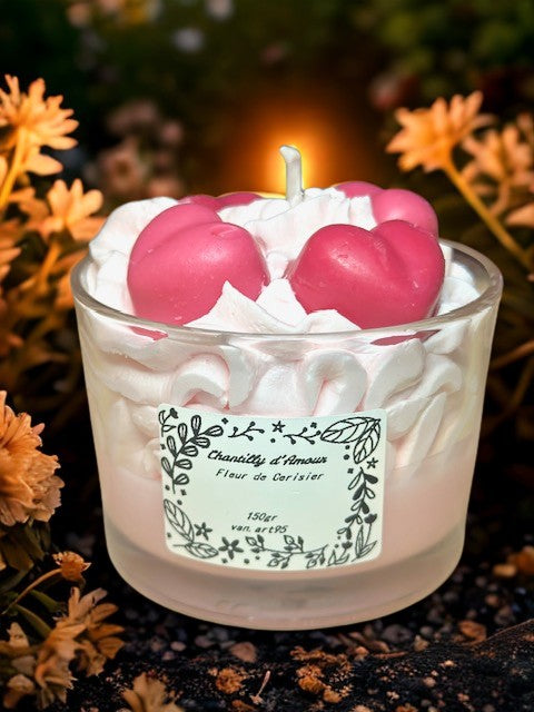 Bougie Chantilly d'Amour