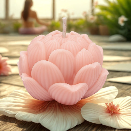 Bougie Lotus Rose