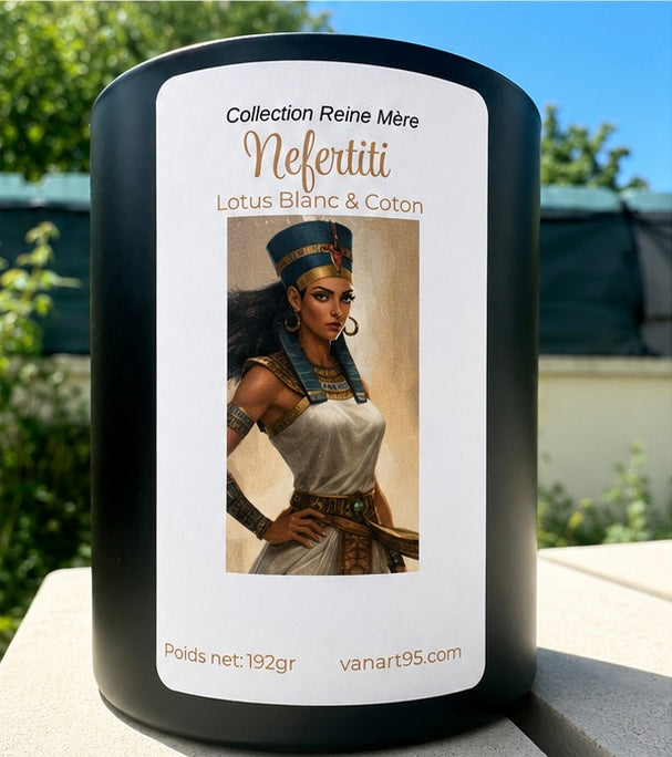 Nefertiti- Lotus blanc & coton